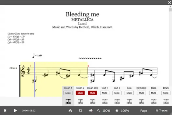 GProTab Guitar tabs & player android App screenshot 1